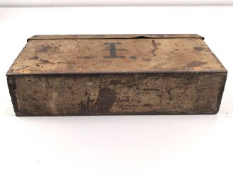 Gurtkasten Wehrmacht für Maschinengewehr Gurt. Originallack, ungereinigtes Stück