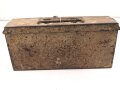 Gurtkasten Wehrmacht für Maschinengewehr Gurt. Originallack, ungereinigtes Stück