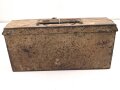 Gurtkasten Wehrmacht für Maschinengewehr Gurt. Originallack, ungereinigtes Stück