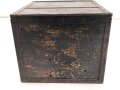 Transportkasten Wehrmacht. Originallack, Maße etwa 25 x 25 x 21cm