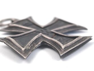 Eisernes Kreuz 2. Klasse 1914. Kein Hersteller im Bandring, defekt