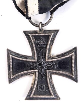 Eisernes Kreuz 2. Klasse 1914 am Band.  Hersteller KO im Bandring für Klein & Quenzer.