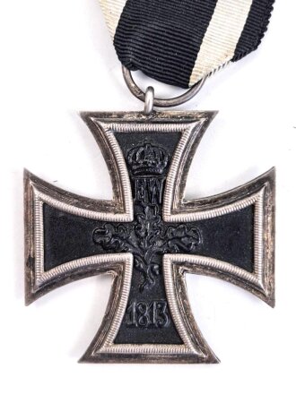 Eisernes Kreuz 2. Klasse 1914 am Band. Unleserlicher Hersteller im Bandring