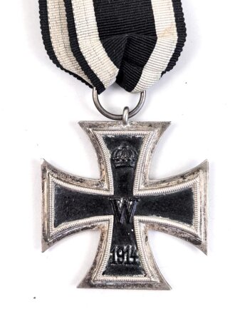 Eisernes Kreuz 2. Klasse 1914 am Band.  Kein Hersteller  im Bandring, Fertigung aus den 1930iger Jahren