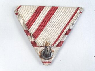 Österreich, Dreiecksband zur Kriegs-Erinnerungsmedaille 1914 - 1918