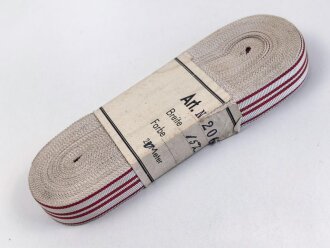 Österreich, Bündel Band für die Bandspange zur zur Kriegs-Erinnerungsmedaille 1914 - 1918. Breite 15mm, in der originalen Banderole, laut dieser 20 Meter