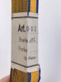 Österreich, Bündel Band zum Bandspange des Orden der Eisernen Krone. Breite 15mm , in der originalen Banderole, laut dieser 10 Meter