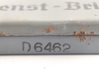 Dienstbrille Wehrmacht, nicht verausgabt, daher noch keine Gläser eingesetzt, aus altem Bestand, ungereinigt
