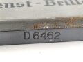 Dienstbrille Wehrmacht, nicht verausgabt, daher noch keine Gläser eingesetzt, aus altem Bestand, ungereinigt