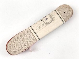 Österreich, Bündel Band zur Bandspange der Rot Kreuz Medaille . Breite 15mm , in der originalen Banderole, laut dieser 10 Meter