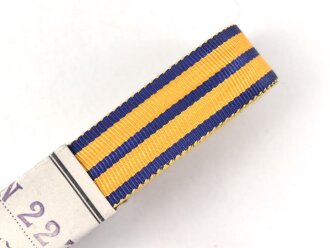 Schwarzburg Rudolstadt, Bündel Band für Bandspangen für diverse Ehrenzeichen, Breite 15mm, in der originalen Banderole, laut dieser 10 Meter