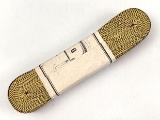 Schwarzburg Rudolstadt, Bündel Band für Bandspangen für diverse Ehrenzeichen, Breite 15mm, in der originalen Banderole, laut dieser 10 Meter