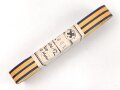 Schwarzburg Rudolstadt, Bündel Band für Bandspangen für diverse Ehrenzeichen, Breite 15mm, in der originalen Banderole, laut dieser 10 Meter