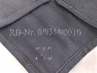 Heer, schwarze Kravatte für Angehörige der Panzertruppe, guter Zustand, mit Reichsbetriebsnummer