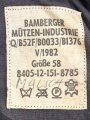 Bundeswehr, Barett für einen Angehörigen der Fallschirmtruppe. Kopfgrösse 58. Aus Sammlungsauflösung