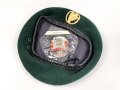 Bundeswehr, Barett für einen Angehörigen der Jägertruppe. Kopfgrösse 56, Einzelstück aus Sammlungsauflösung