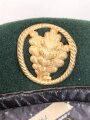 Bundeswehr, Barett für einen Angehörigen der Jägertruppe. Kopfgrösse 56, Einzelstück aus Sammlungsauflösung