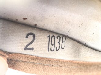 Luftschutz / Werkschutz. Gasmaske Modell 1930, Ausführung als S-Maske für den Luftschutz, datiert 1938. Weich, guter Zustand