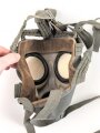 Luftschutz / Werkschutz. Gasmaske Modell 1930, Ausführung als S-Maske für den Luftschutz, datiert 1938. Weich, guter Zustand