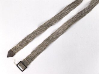 Webbandriemen Wehrmacht. Breite knapp 3cm, Gesamtlänge etwa 144cm