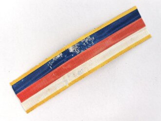 Ordensband zur Kolonialauszeichnung ( sogenannter Löwenorden) 2. Stufe. Breite 25mm, Länge 10cm