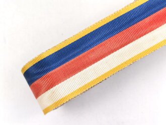 Ordensband zur Kolonialauszeichnung ( sogenannter Löwenorden) 2. Stufe. Breite 25mm, sie erhalten je 15cm von der Rolle abgeschnitten