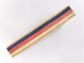 Ordensband für eine Bandspange zur Kolonialauszeichnung ( sogenannter Löwenorden) 2. Stufe. Breite 15mm, Länge 10cm