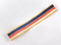 Ordensband für eine Bandspange zur Kolonialauszeichnung ( sogenannter Löwenorden) 2. Stufe. Breite 15mm, Länge 10cm