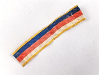 Ordensband für eine Bandspange zur Kolonialauszeichnung ( sogenannter Löwenorden) 2. Stufe. Breite 15mm, Länge 7cm