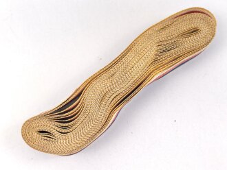 Ordensband für eine Bandspange zur Kolonialauszeichnung ( sogenannter Löwenorden) 2. Stufe. Breite 15mm, sie erhalten je 10cm von der Rolle abgeschnitten