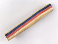 Ordensband für eine Bandspange zur Kolonialauszeichnung ( sogenannter Löwenorden) 2. Stufe. Breite 15mm, sie erhalten je 10cm von der Rolle abgeschnitten