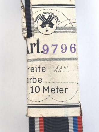 Ordensband für Kriegsgefangenen Heimkehrer Medaille 1914-1918. Breite 25mm, sie erhalten je 15cm von der Rolle abgeschnitten