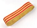 Freistaat Baden, Ordensband zur Rettungsmedaille. Breite 25mm, sie erhalten je 15cm von der Rolle abgeschnitten