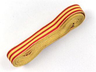 Freistaat Baden, Ordensband für die Bandspange zur Rettungsmedaille. Breite 15mm, sie erhalten je 10cm von der Rolle abgeschnitten