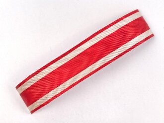 Hessen , Ordensband zum Feuerwehr Ehrenzeichen für 40 Jahre ab 1922. Breite 30mm, Länge 14cm