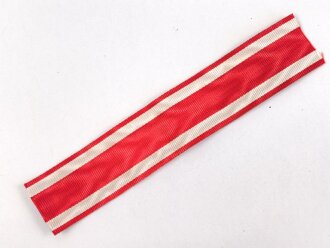 Hessen , Ordensband zum Feuerwehr Ehrenzeichen für 40 Jahre ab 1922. Breite 30mm, Länge 14cm