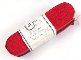 Spanien, Rolle Ordensband zum Orden von Joch und den Pfeilen ( Imperial del Yugo y las Flechas) Breite 30mm, in der originalen Banderole, laut dieser 10 Meter