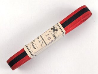 Spanien, Bündel  Ordensband für die Bandspange zum Orden von Joch und den Pfeilen ( Imperial del Yugo y las Flechas) Breite 15mm, in der originalen Banderole, laut dieser 10 Meter