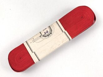 Spanien, Bündel  Ordensband für die Bandspange zum Orden von Joch und den Pfeilen ( Imperial del Yugo y las Flechas) Breite 15mm, in der originalen Banderole, laut dieser 10 Meter