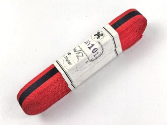 Spanien, Bündel  Ordensband für die Bandspange zum Orden von Joch und den Pfeilen ( Imperial del Yugo y las Flechas) Breite 15mm, in der originalen Banderole, laut dieser 10 Meter