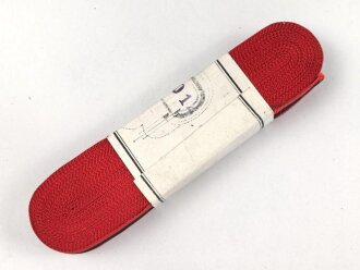 Spanien, Bündel  Ordensband für die Bandspange zum Orden von Joch und den Pfeilen ( Imperial del Yugo y las Flechas) Breite 15mm, in der originalen Banderole, laut dieser 10 Meter