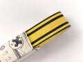 Württemberg,  Bündel Ordensband für die Bandspange zum Wilhelmskreuz. Breite 15mm, in der originalen Banderole, laut dieser 10 Meter