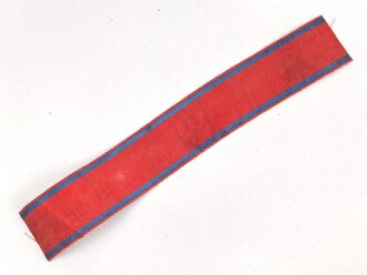 Württemberg,  Ordensband für die Dienstauszeichnungen. Breite 25mm, Länge 22cm, angeschmutzt