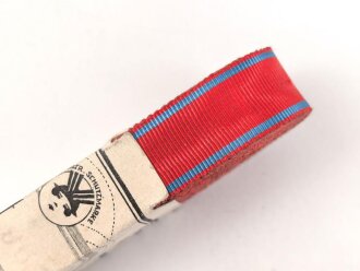 Württemberg,  Bündel Ordensband für die Bandspange zur Dienstauszeichnung. Breite 15mm, in der originalen Banderole, laut dieser 10 Meter