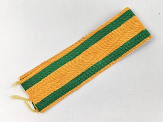 Baden, Ordensband zum Verdienstkreuz vom Zähringer Löwen. Breite 30mm, Länge 20cm
