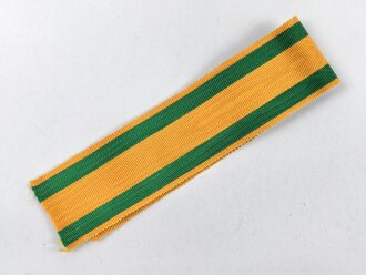 Baden, Ordensband zum Verdienstkreuz vom Zähringer Löwen. Breite 30mm, Länge 23cm
