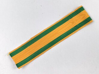 Baden, Ordensband zum Verdienstkreuz vom Zähringer Löwen. Breite 30mm, Länge 22cm