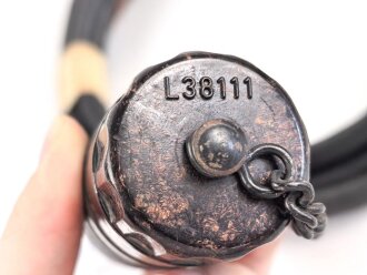 Luftwaffe, Steckverbindung mit Kabel L 38112. Guter Zustand, ich glaube zu wissen das es zur Flak / Kommandogerät gehört