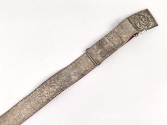 Großbritannien, Paradekoppel mit Säbelhänger wohl eines Schottischen Regiments. Alter unbekannt. Länge des Koppel etwa 110cm