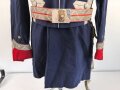 Spanien, Paradeuniform eines Angehörigen der persönlichen Leibwache ( Guardia Mora ) des spanischen Diktators Franco. . Vermutlich zusammengestellt, die Paraderabatte ist zu groß für die Jacke und das Koppel zu lang. Gebraucht, in gutem Gesamtzustand